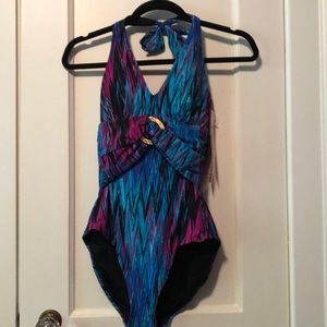 Spanx One Piece Halter Swimsuit NWT